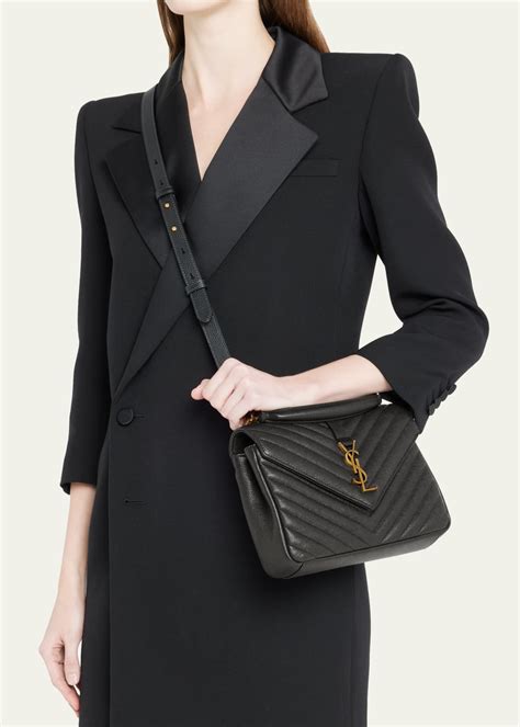 ysl college medium review|ysl medium flap shoulder bag.